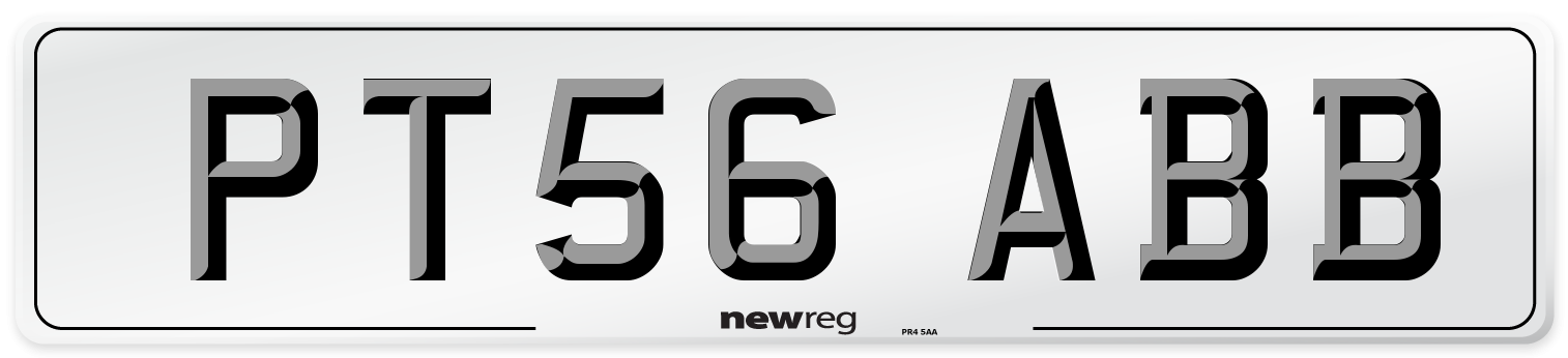 PT56 ABB Number Plate from New Reg